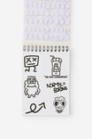 Premium Stick It Sticker Book, LCN DOO DOODLE BOY / BLACK & WHITE - alternate image 4
