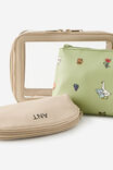 Personalised 3 In 1 Cosmetic Case, LITTLE TREATS/BAY LEAF - alternate image 3
