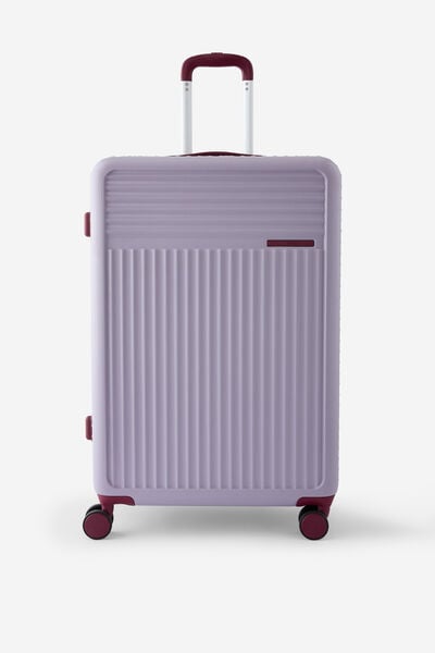 Traveller 28 Inch Large Suitcase, SILVER LILAC