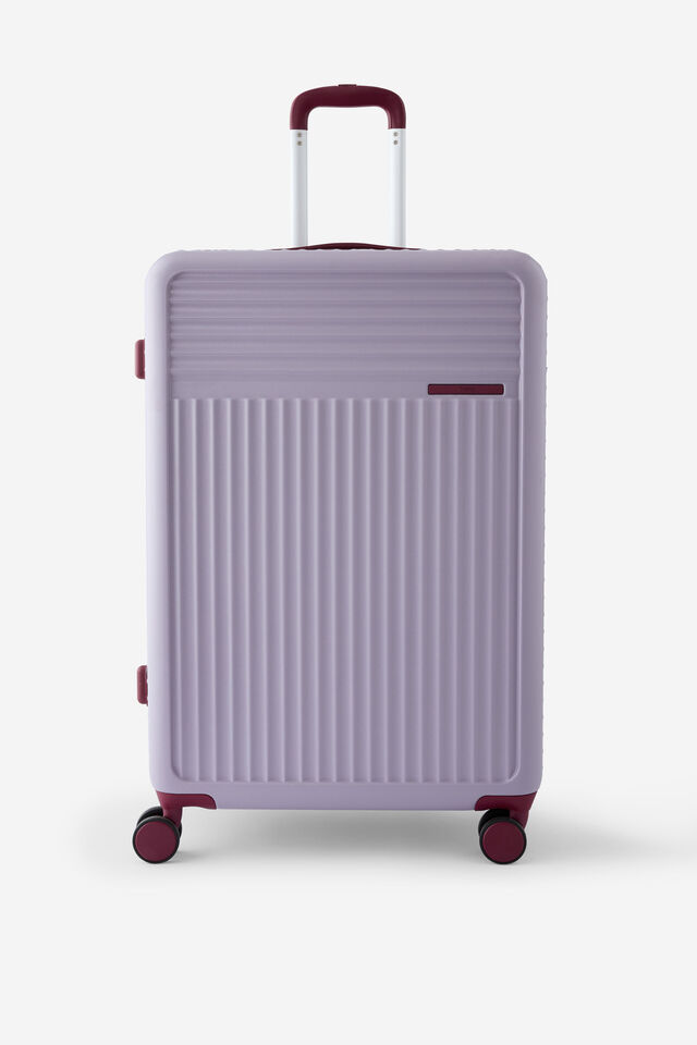Traveller 28 Inch Large Suitcase, SILVER LILAC