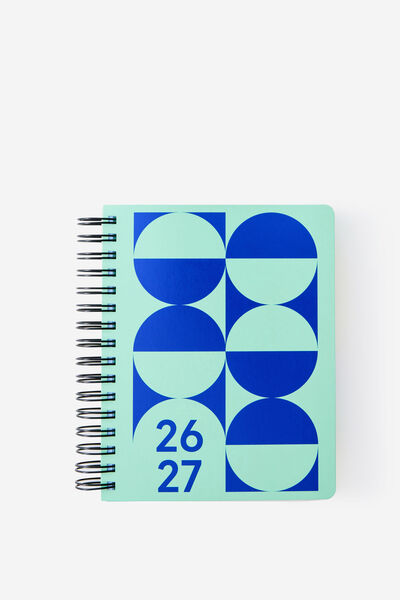 26/27 Daily Planner, JELLY MINT GEO