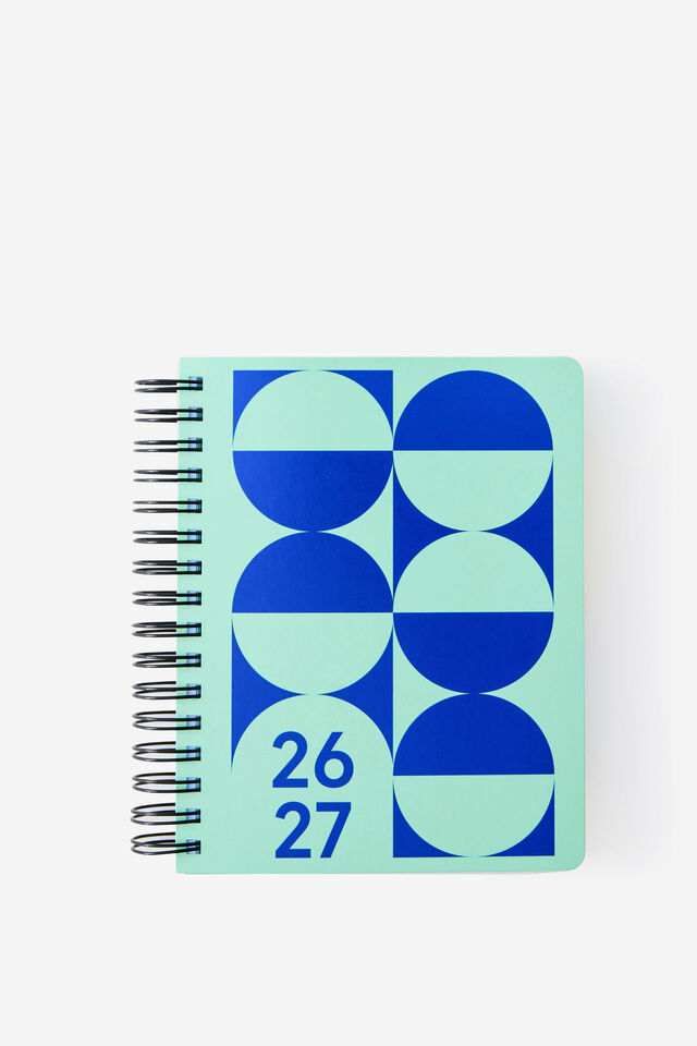 26/27 Daily Planner, JELLY MINT GEO