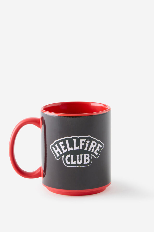 Collab Heat Sensitive Mug, LCN NET STRANGER THINGS HELLFIRE CLUB