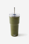 Personalised Smoothie Cup 600Ml, OLIVE MOSS - example image 2