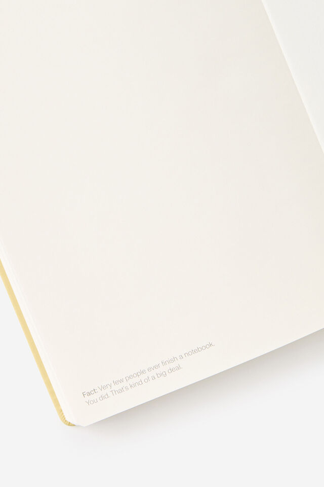 Metro B5 Hard Lined Notebook, Limoncello