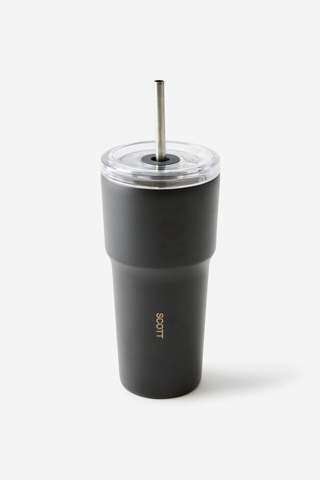 Personalised Smoothie Cup 600Ml, BLACK