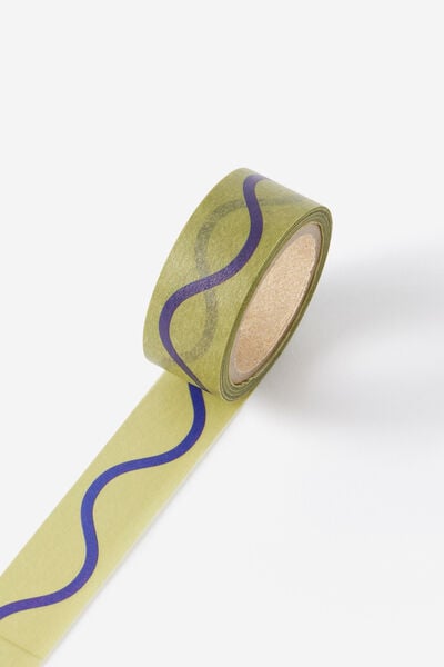 Washi Tape 15Mm, LIMONCELLO SQUIGGLE