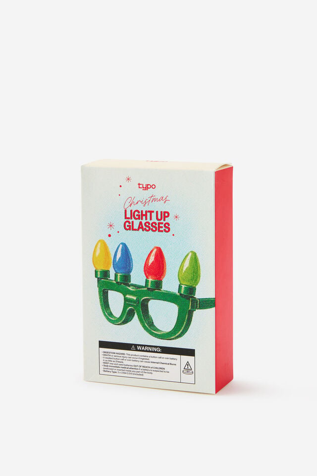 Christmas Novelty Glasses, CHRISTMAS LIGHTS