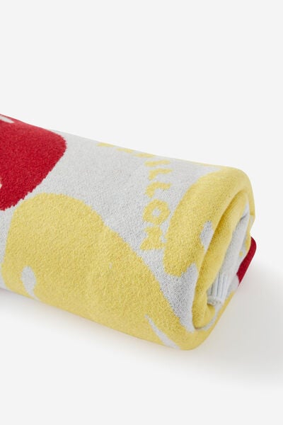 Patterned Throw, FRUITS & VEGGIES