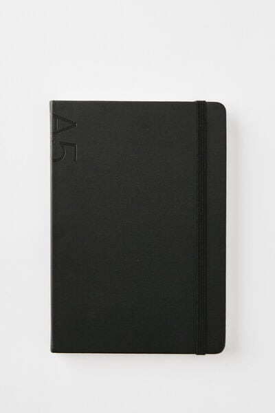 A5 Hard Cover Dot Notebook, BLACK