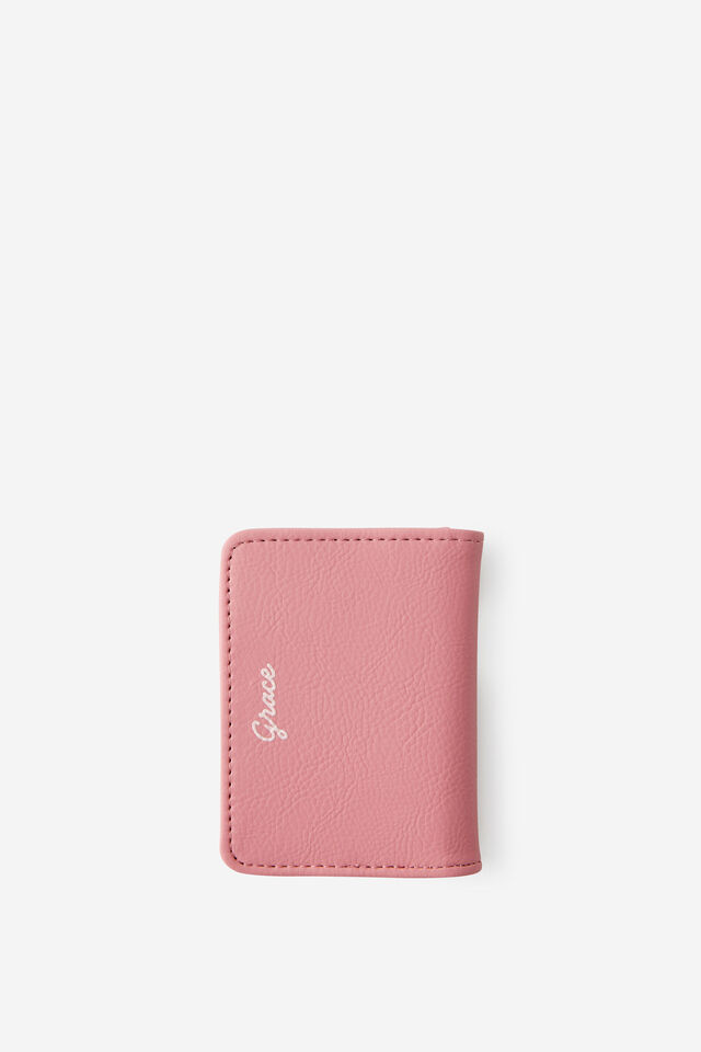 Personalised Card Wallet, ROSE WATER