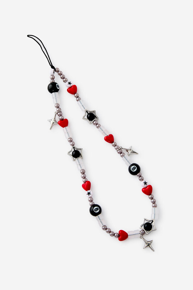 Carried Away Phone Charm Strap, LUCKY GIRL