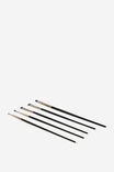 Gouache Paint Brushes 5Pk, MULTI - example image 4