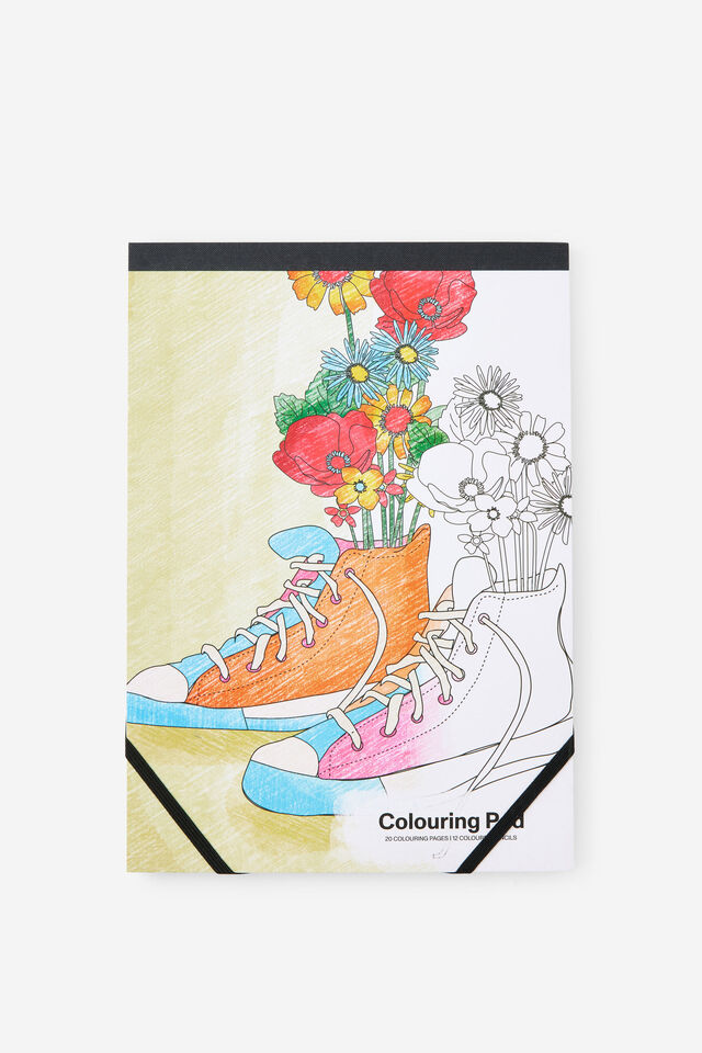 A4 Colouring Pad, PETALS & PAWS