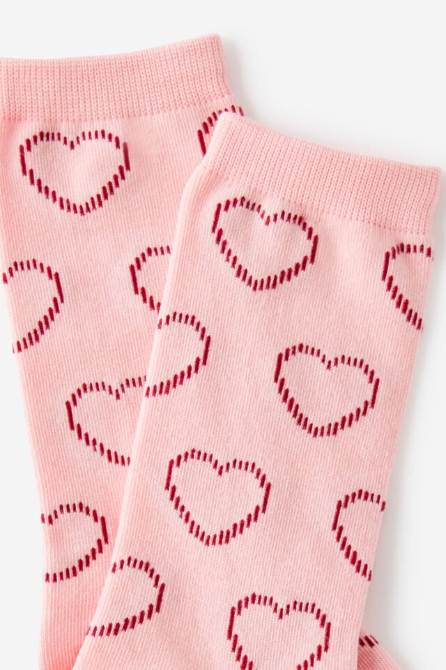Socks, PINK HEART YDG