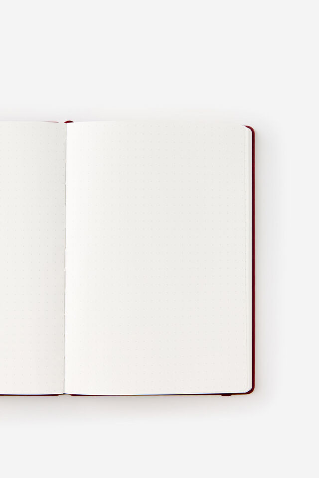 Metro A5 Hard Dot Notebook, Cabernet