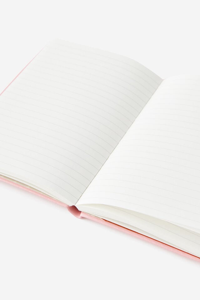 B6 Hard Cover Lined Notebook, STRAWBERRY MILK