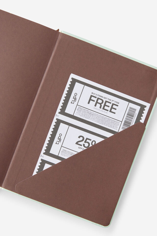 2027 A5 Daily On Schedule Diary, MINTY/ESPRESSO