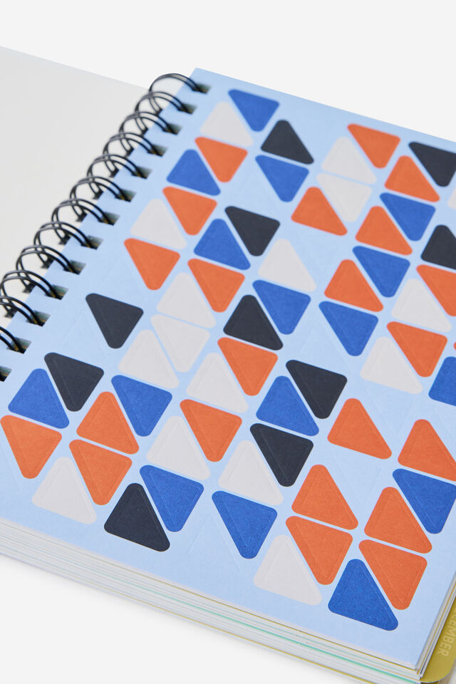 26/27 Weekly Planner, BERRY BLUE GEO