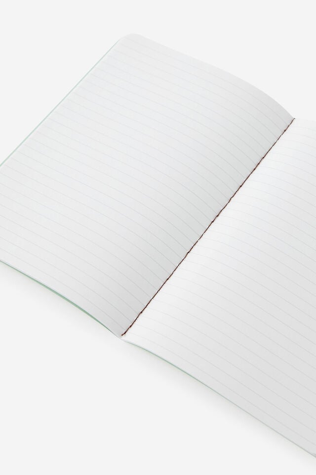 A5 Penpal Notebook, MINTY ESPRESSO