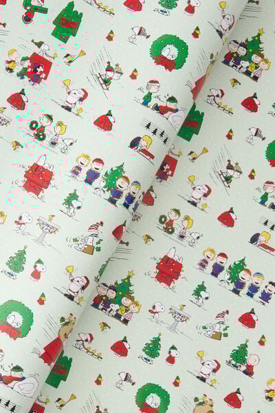 Christmas Wrapping Paper Roll, LCN PEA SNOOPY CHRISTMAS