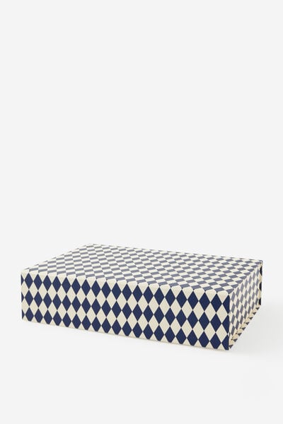 Large Magnetic Flat Pack Box, HARLEQUIN CHRISTMAS
