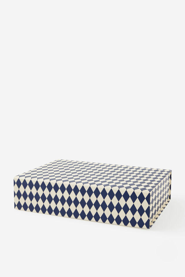 Large Magnetic Flat Pack Box, HARLEQUIN CHRISTMAS