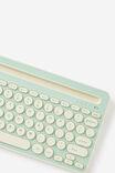 Wireless Keyboard With Built-In Tech Stand, MINTY - example image 2