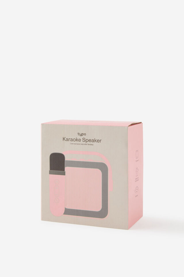 LED Karaoke Speaker, STRAWBERRY MILK