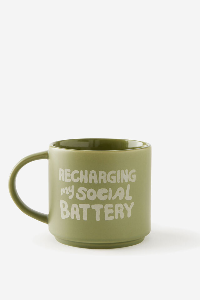 Everyday Mug, RECHARGING MY SOCIAL BATTERY