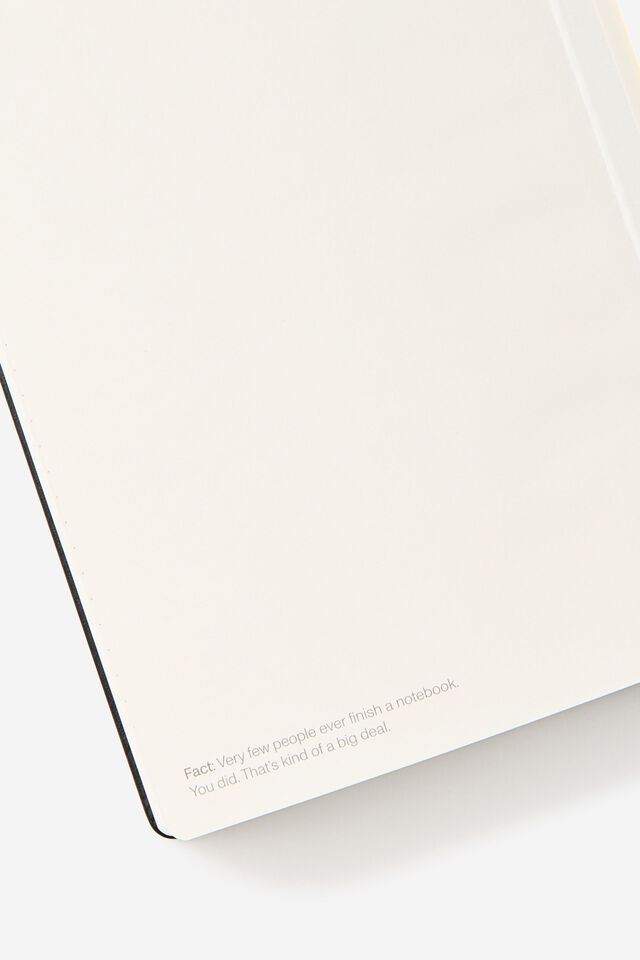 Metro A5 Hard Dot Notebook, Black