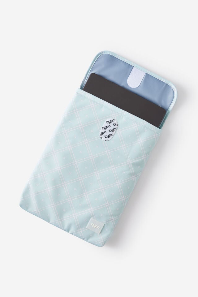 Mode 14 Inch Laptop Sleeve, MINTY GRID