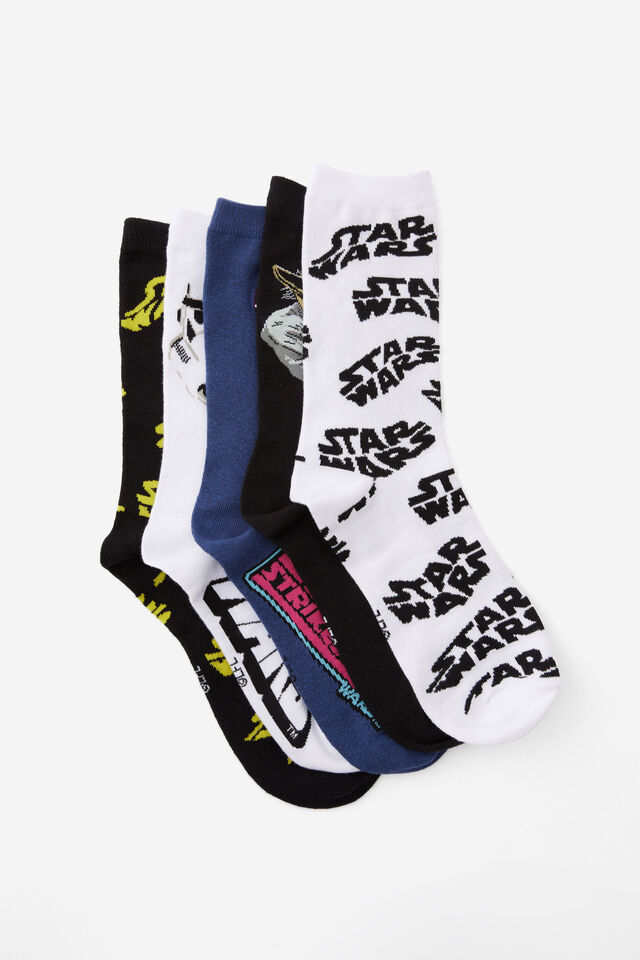 Box Of Socks, LCN LUC STAR WARS CHARACTERS (M/L)