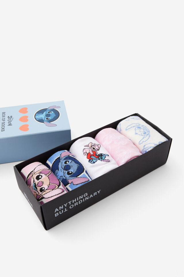 Box Of Socks, LCN DIS LILO AND STITCH (S/M)