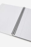 A4 Subject Spiral Lined Notebook, ARCHIVE DON T COPY BLACK - alternate image 3