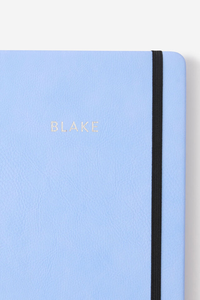 Personalised A5 Buffalo Journal, LIGHT CORNFLOWER
