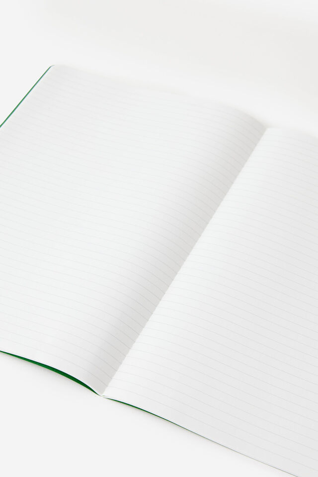 A4 Stitch Notebook, OLIVE
