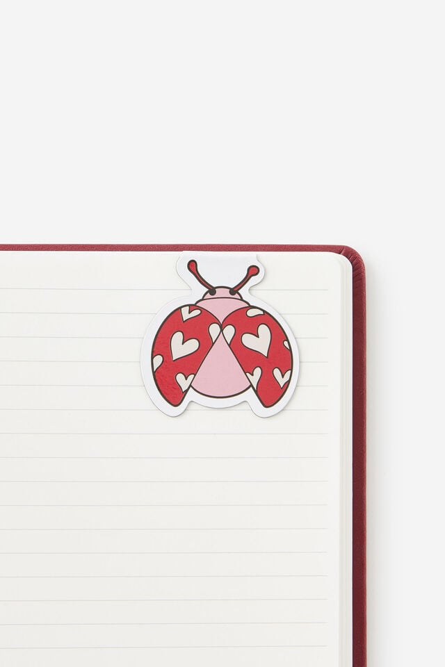 Magnetic Bookmarks 4Pk, BEETLES AND FLOWERS