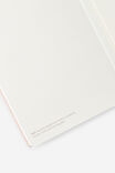 Personalised Metro A5 Hard Lined Notebook, Ditsy Pansy Pink Clay - alternate image 4