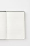 A5 Hard Cover Lined Notebook, BLACK - alternate image 2