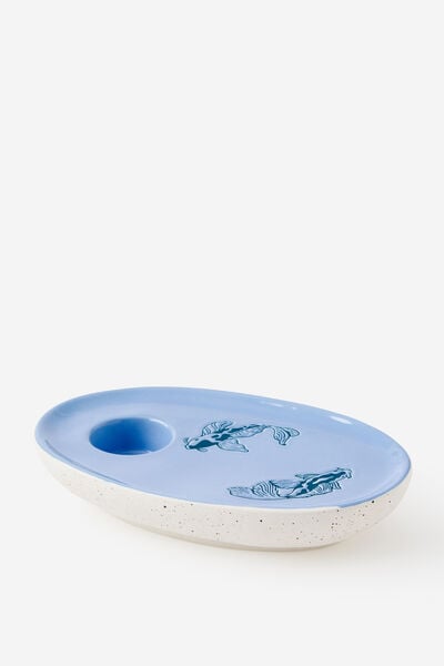 Novelty Shaped Platter, KOI FISH