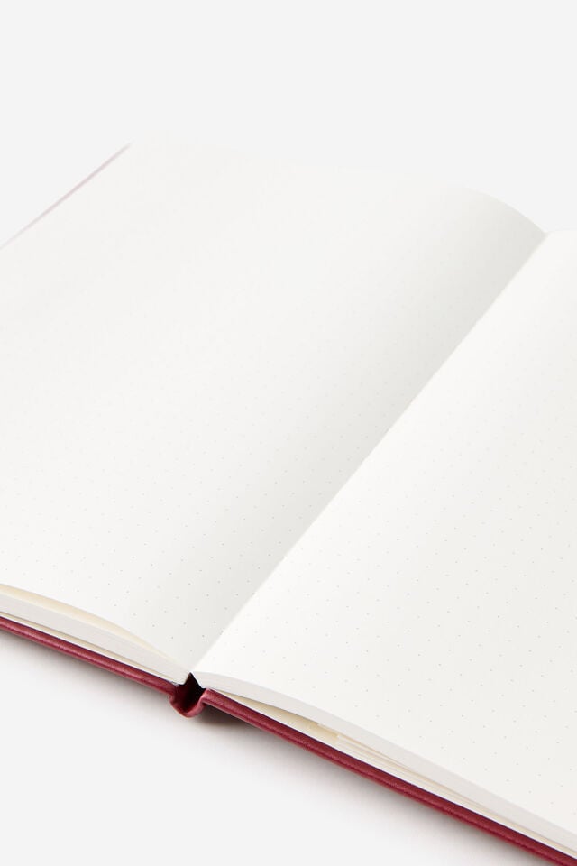 Metro B5 Hard Dot Notebook, Cabernet