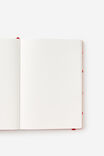 Metro A5 Hard Plain Notebook, Ditsy Pansy Pink Clay - alternate image 2