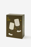 Novelty Cocktail Glass Set Of 2, DIRTY MARTINI - example image 2