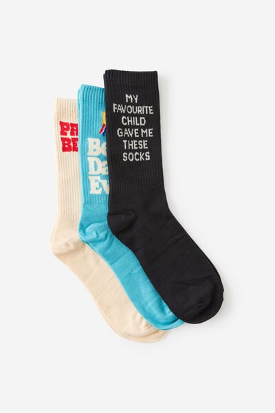 3Pck Of Socks Father S Day, PAPA BEAR