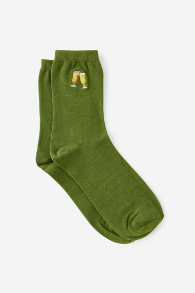 Mid Crew Socks, CHEERS BIG EARS