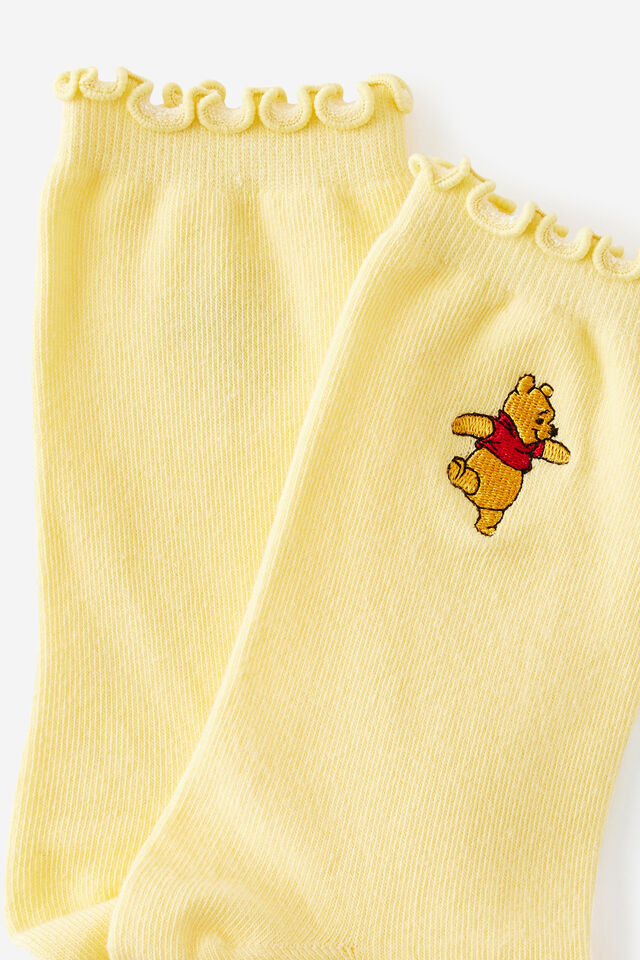 Winnie The Pooh Mid Crew Socks, LCN DIS WINNIE THE POOH