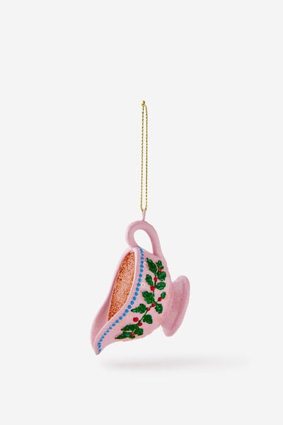 Resin Christmas Ornament, GRAVY BOAT GLITTER
