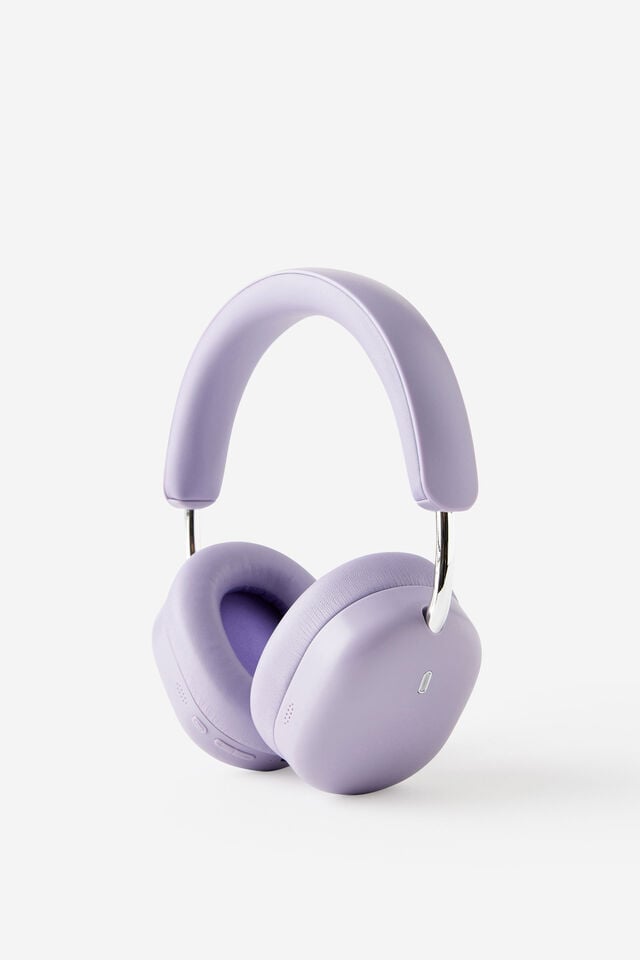 Noise Cancelling Wireless Headphone, SILVER LILAC