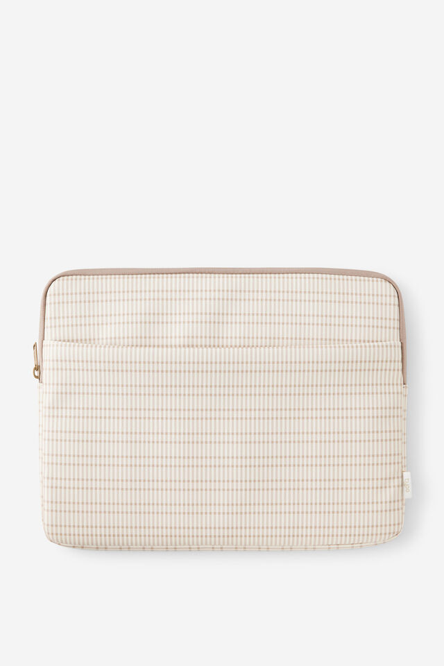 Pro 16 Inch Laptop Case, TAN CHECK